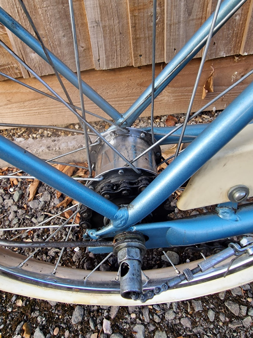 vintage APOLLO WAYFARER  3 Vintage Folding BLUE Bike,3 speed 20’ wheels,PRISTINE
