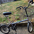 Reflex Folding Bike Silver/Black with Folding Frame and BMX Bar Handlebars
