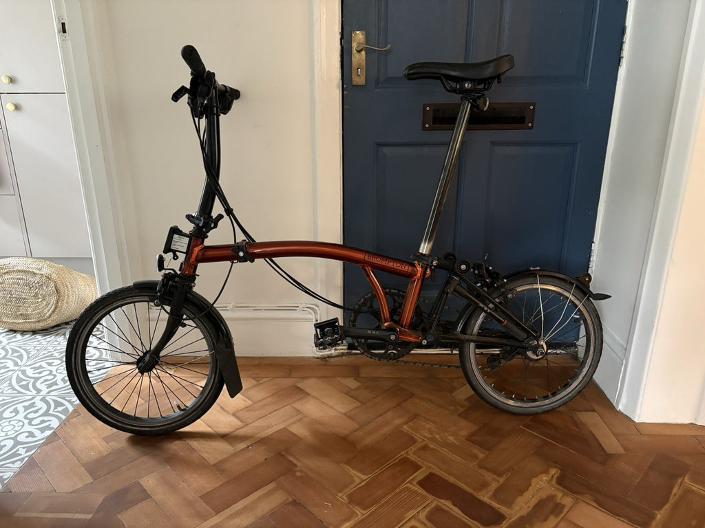 Brompton Black Edition Flame Lacquer 6 Gears, Racing handle bars