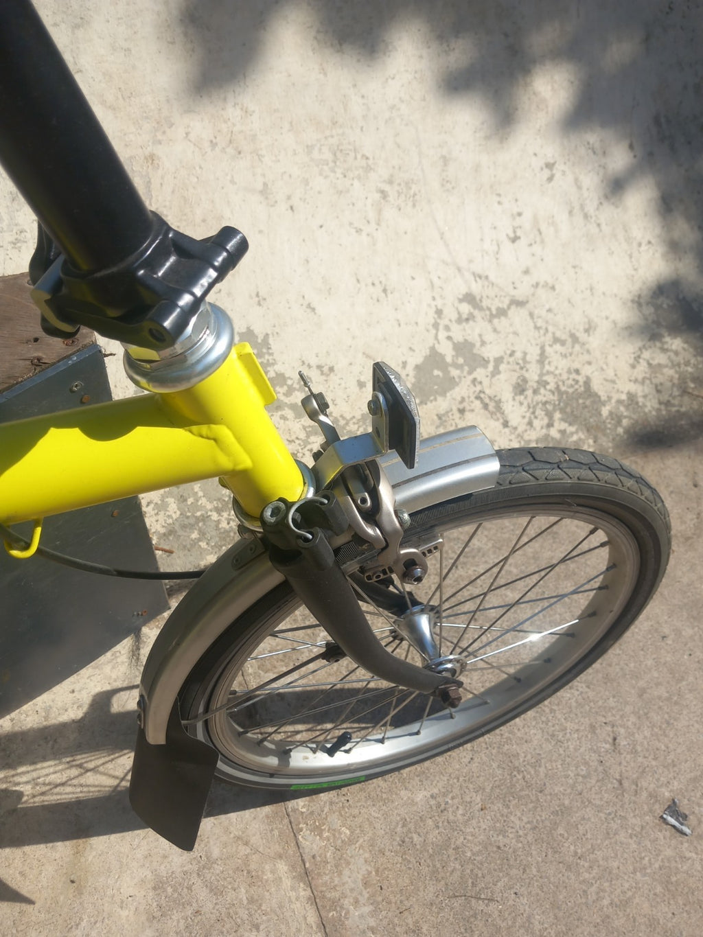 Brompton C Line 3 speed folding bicycle.