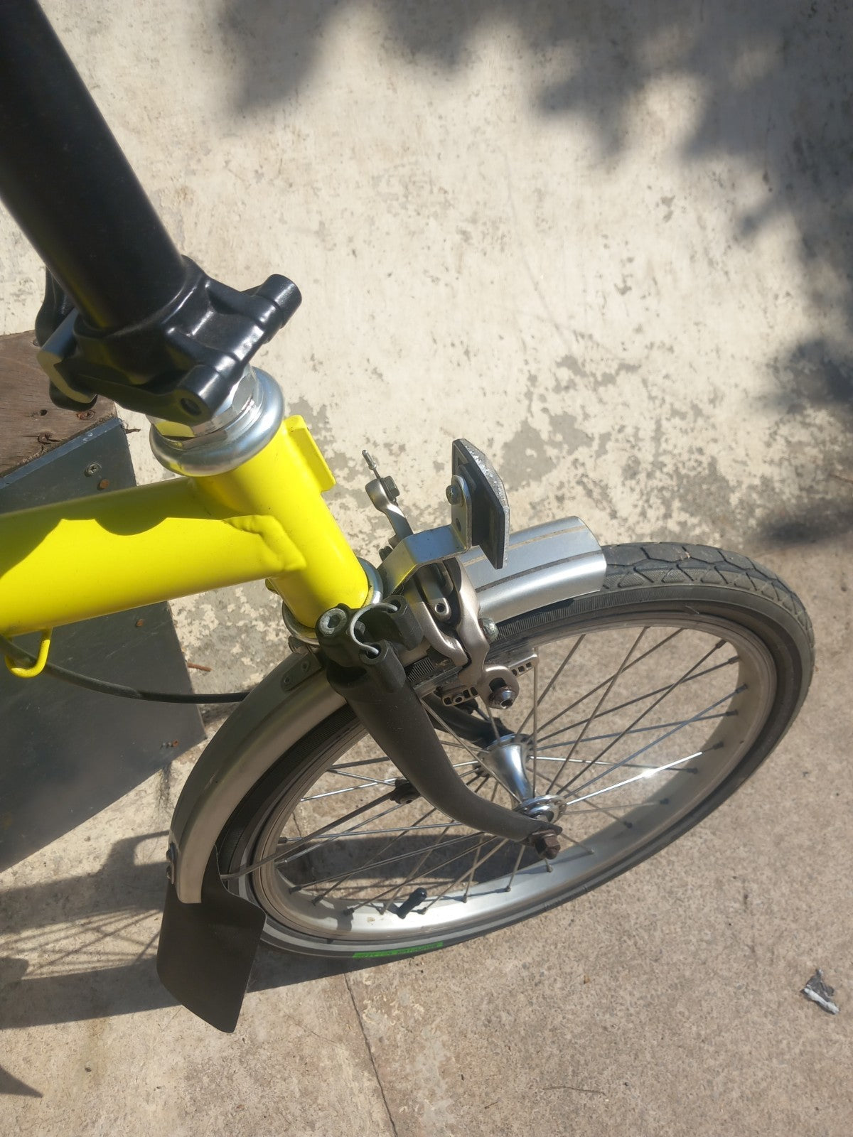 Brompton C Line 3 speed folding bicycle.