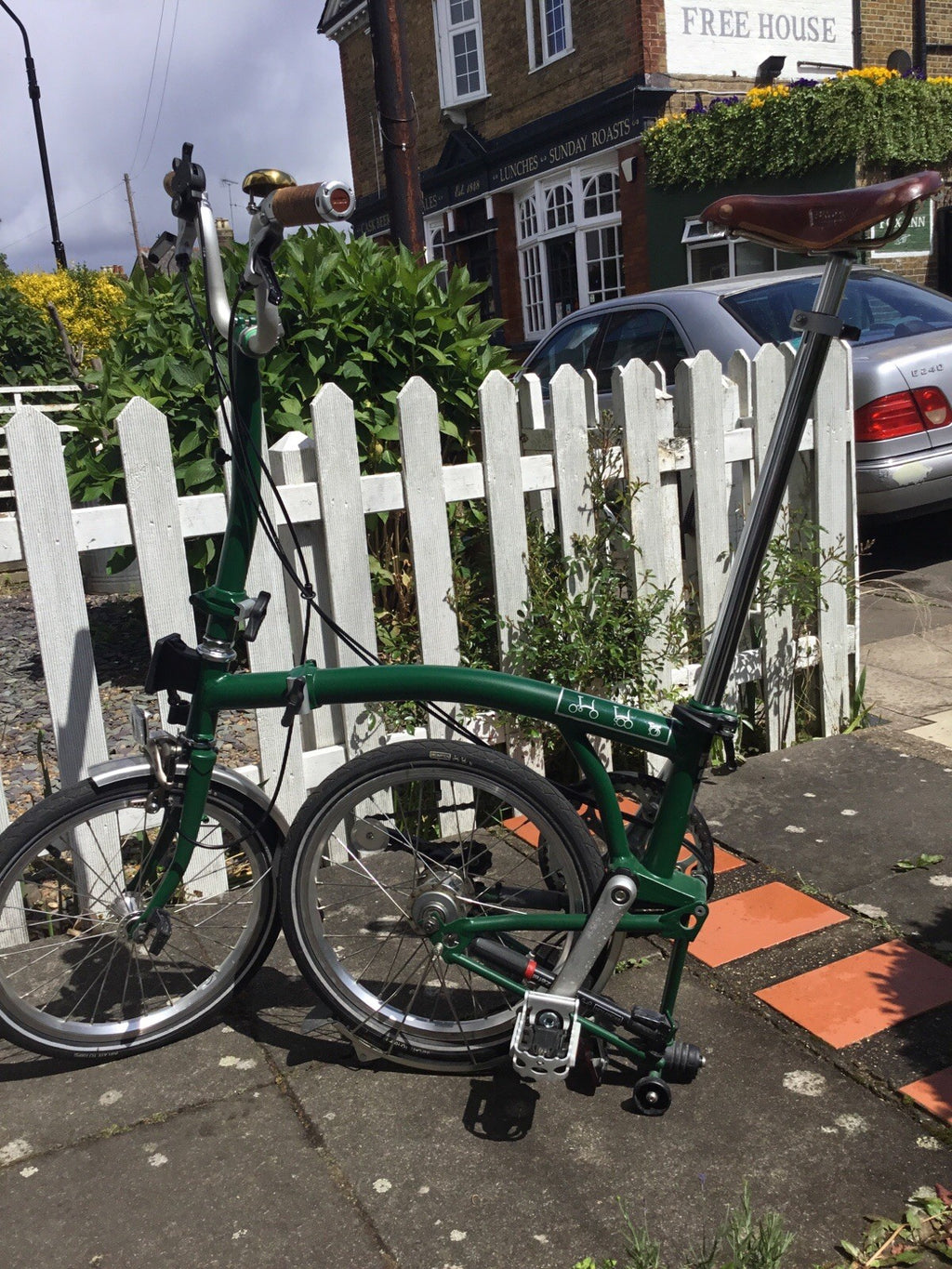 Brompton M3 folding bike 3 speed Racing Green