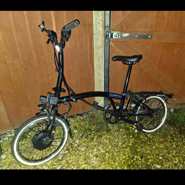 Brompton ml6u Folding Bike 16in With All Accessories Included.
