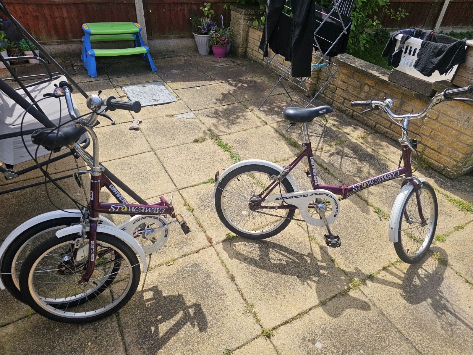 Unisex Universal Stowaway 3 Folding Bike 3 Speed, 20’’ Purple