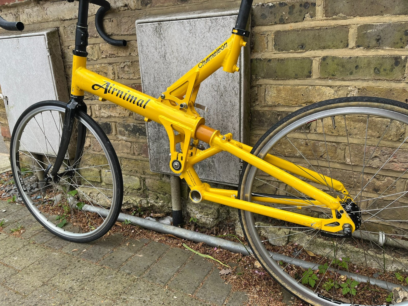 Airnimal Chameleon Yellow Mini-velo Folding Road Racing Bike 24 inch