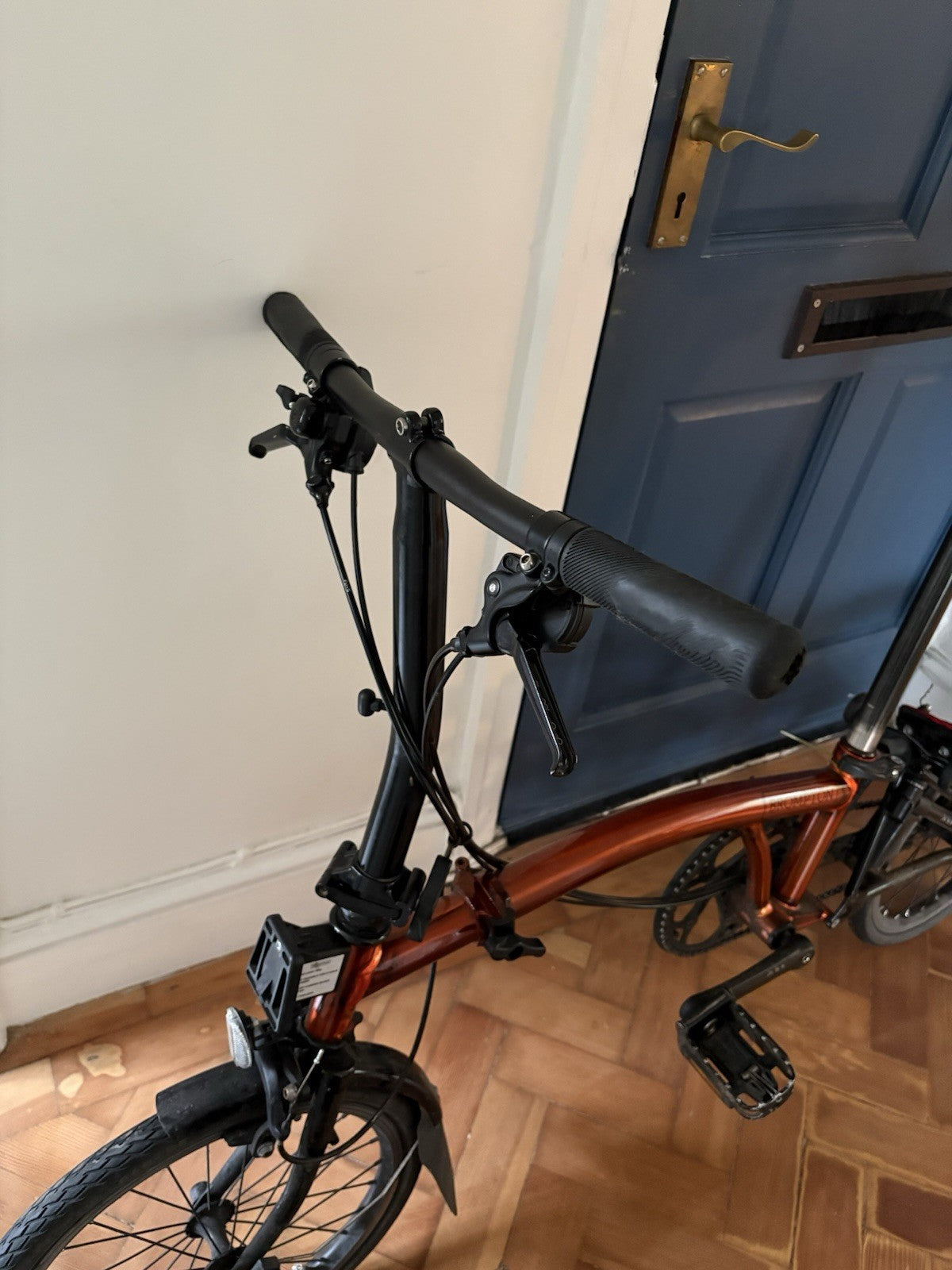 Brompton Black Edition Flame Lacquer 6 Gears, Racing handle bars