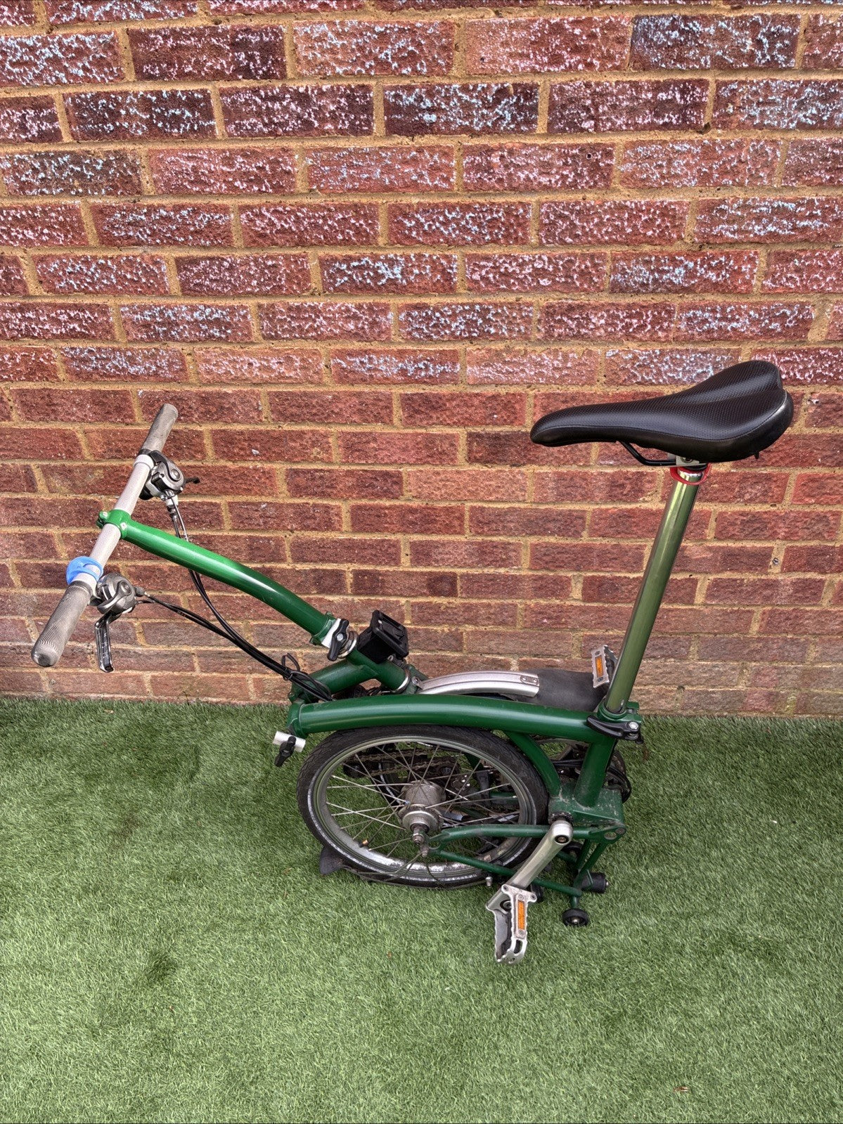Brompton folding bike, 6 speed, British racing Green, See Description
