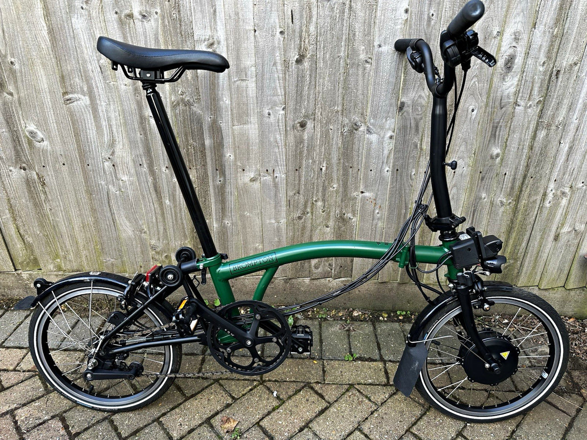 Brompton Folding Bike 16in wheels 6-speed Green/Black