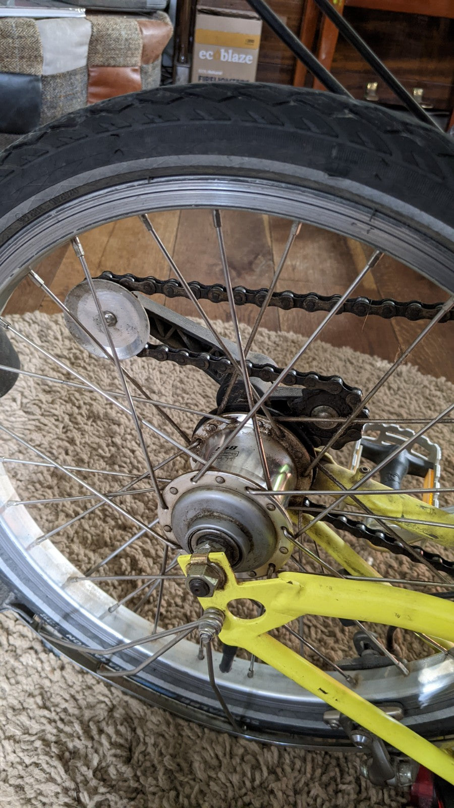 Brompton 3-speed folding bicycle, all original, little use, test ridden working