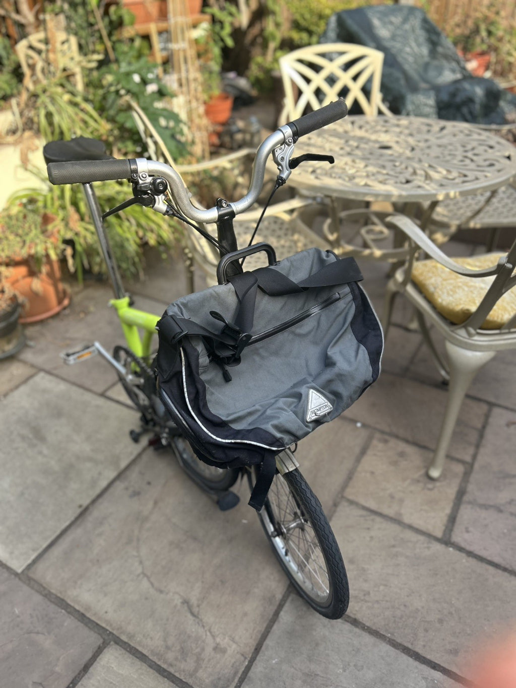 2018 Brompton M3L Folding Bike - Lime Green - Premium Bundle with 2x S-Bags