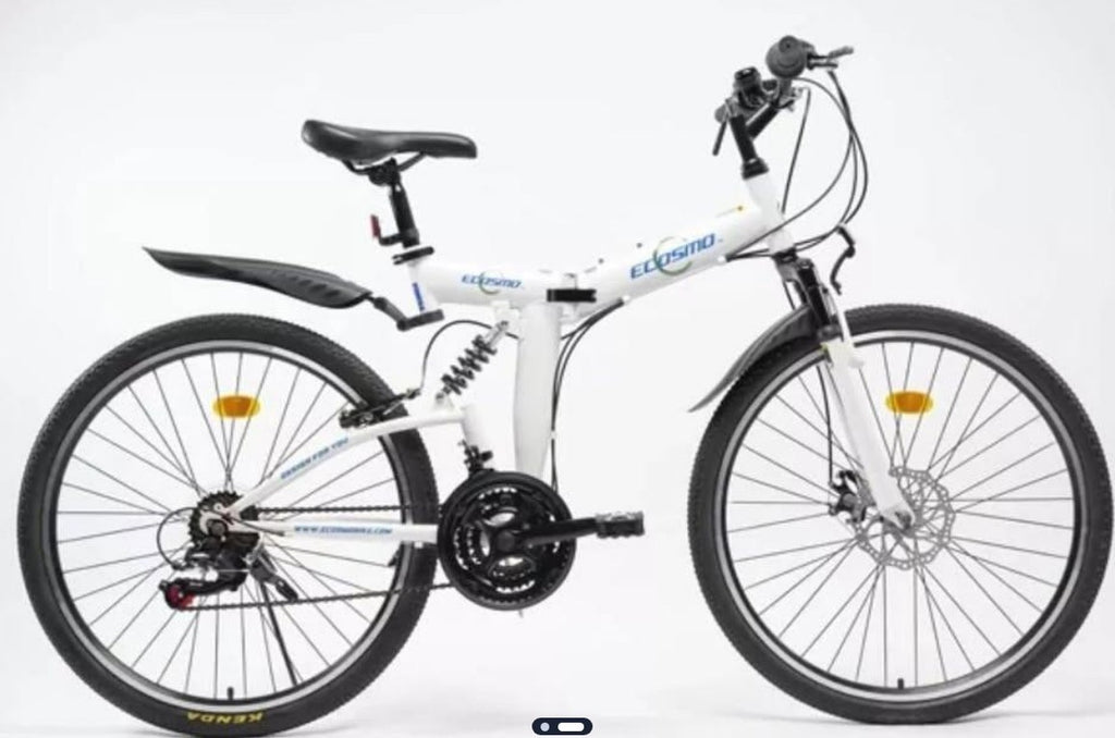 Mountain Bike Ecosmo of 26" Wheel 21Speed Shimano Gear Adult Folding MTB-26SF02W