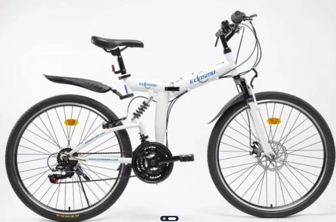 Mountain Bike Ecosmo of 26" Wheel 21Speed Shimano Gear Adult Folding MTB-26SF02W