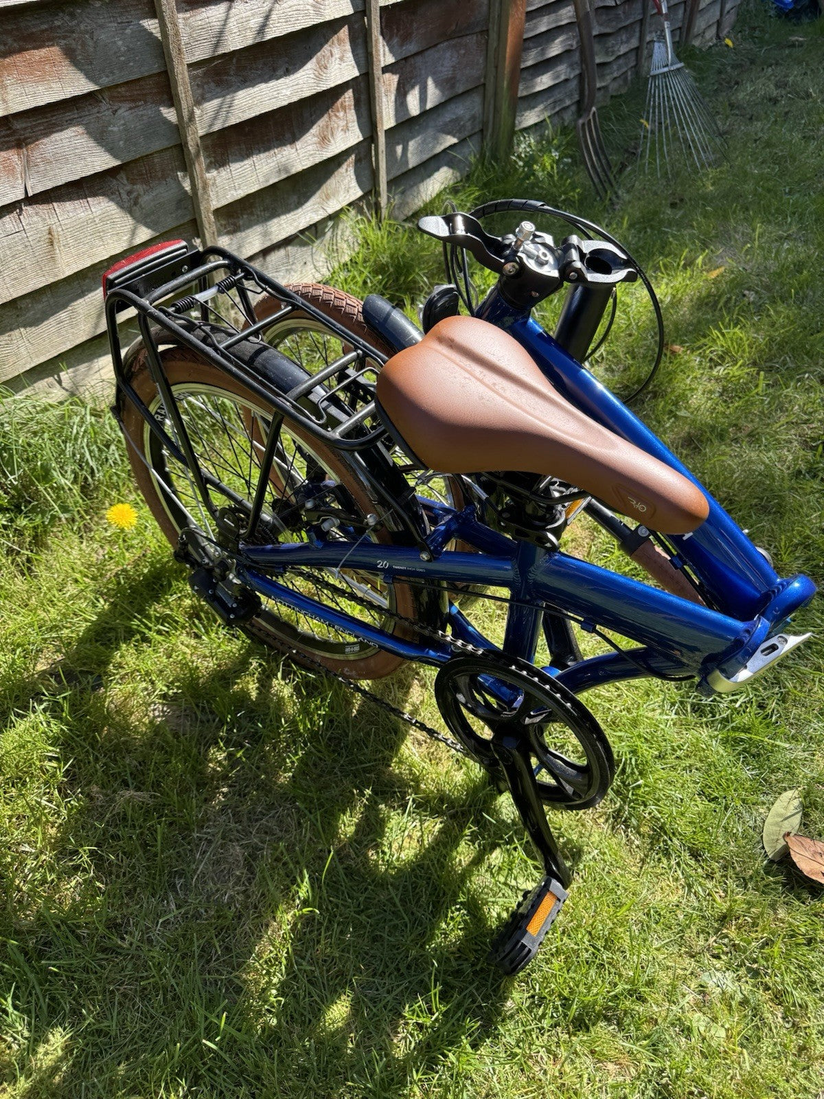 Raleigh Stowaway 20" Folding Bike Dark Blue