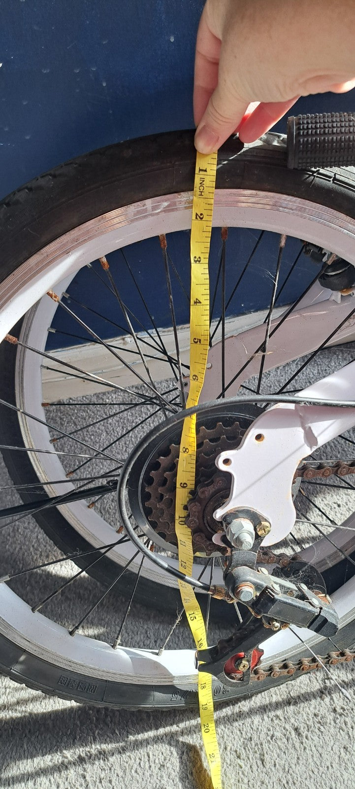 Fold Away Down Up Bike Bicycle 19" Wheel Working Needs TLC Travel Small Working