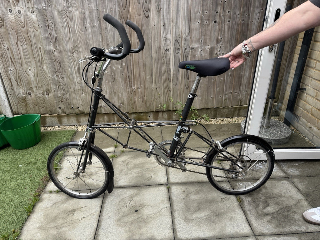 Moulton Jubilee Folding Bike 1978 Vintage 20in 18in 8-Speed Drop Bar Black