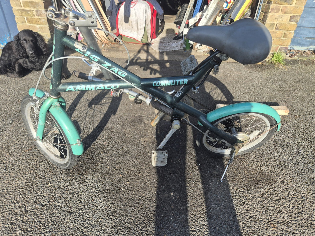Ammaco Zig Zag Commuter Folding Bike Vintage Bicycle