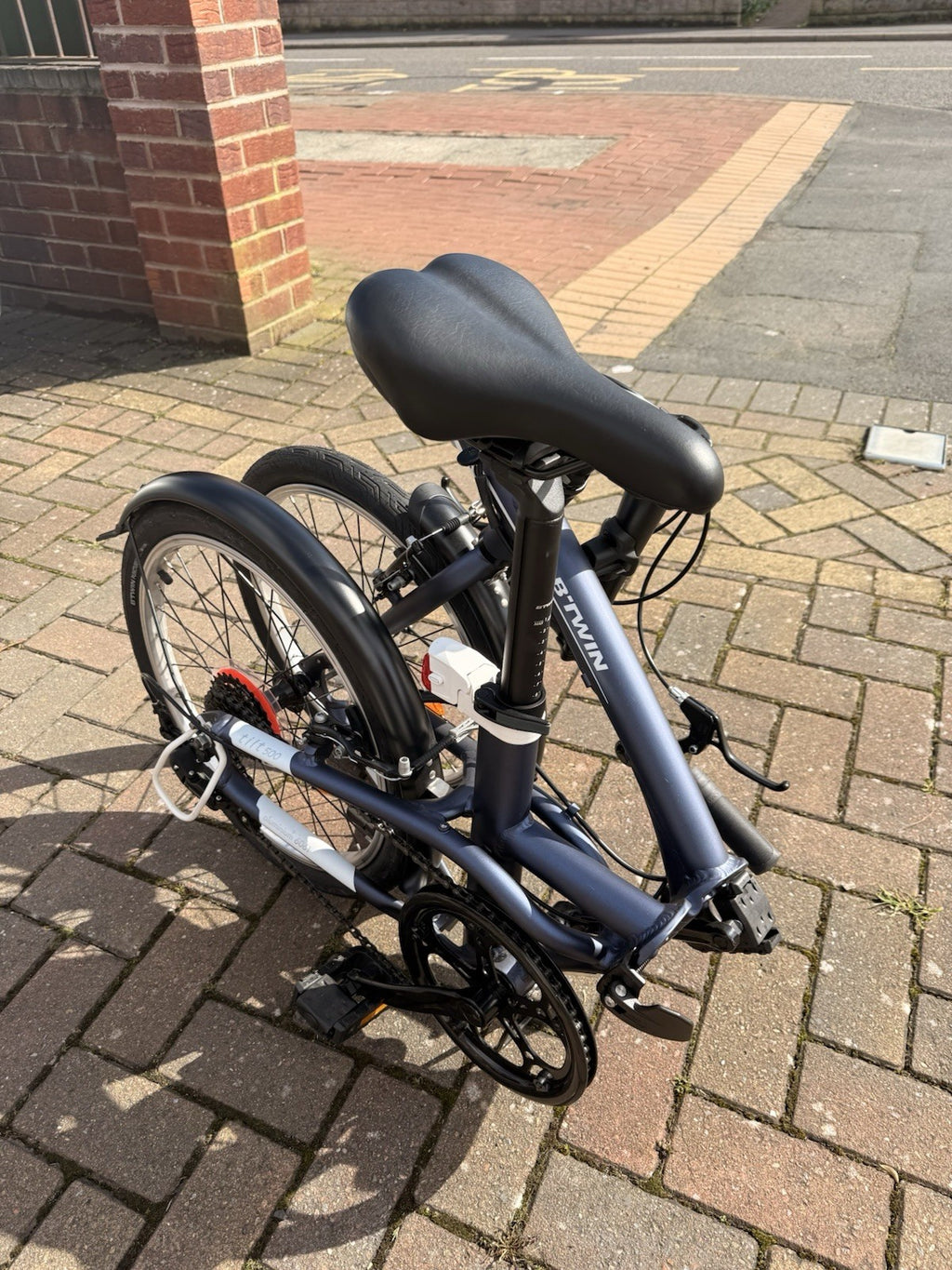 BTWIN Tilt 500 Folding Bike Blue, from Decathlon, Has Minimal Usage
