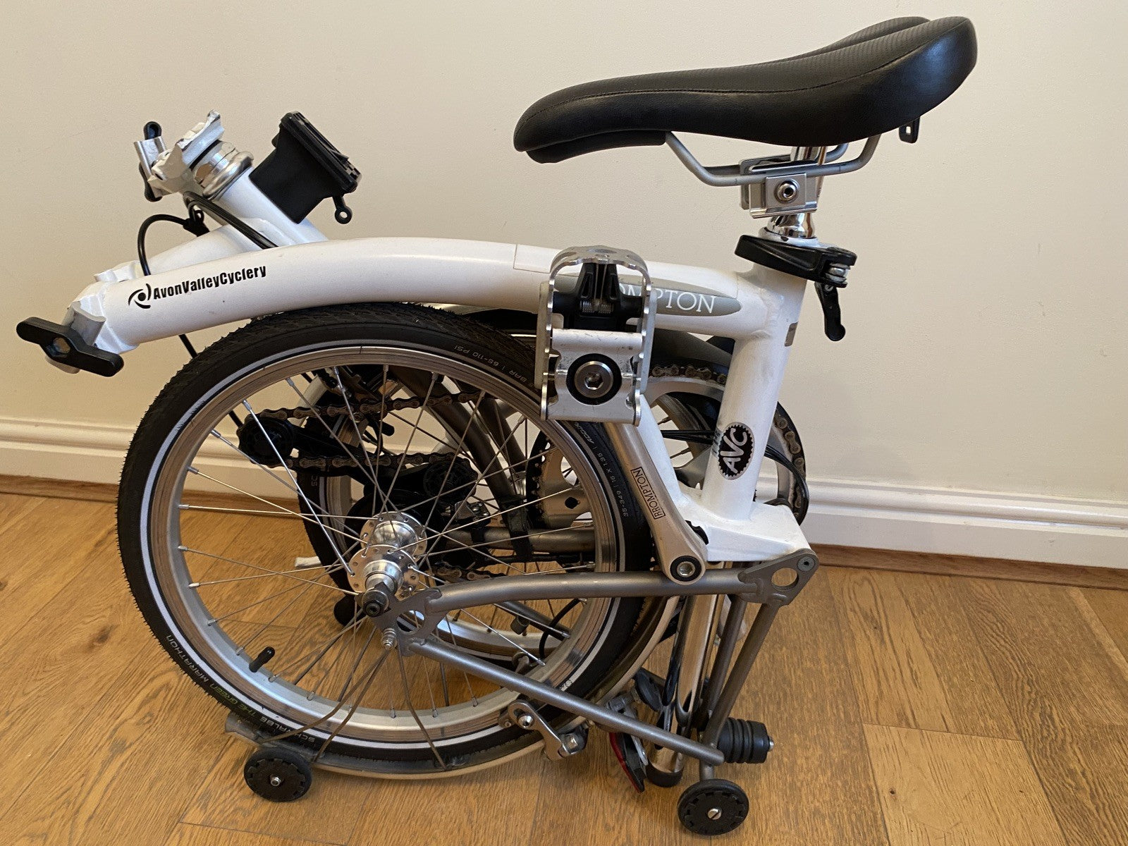 Brompton Superlight S2L-X, titanium fork and rear triangle