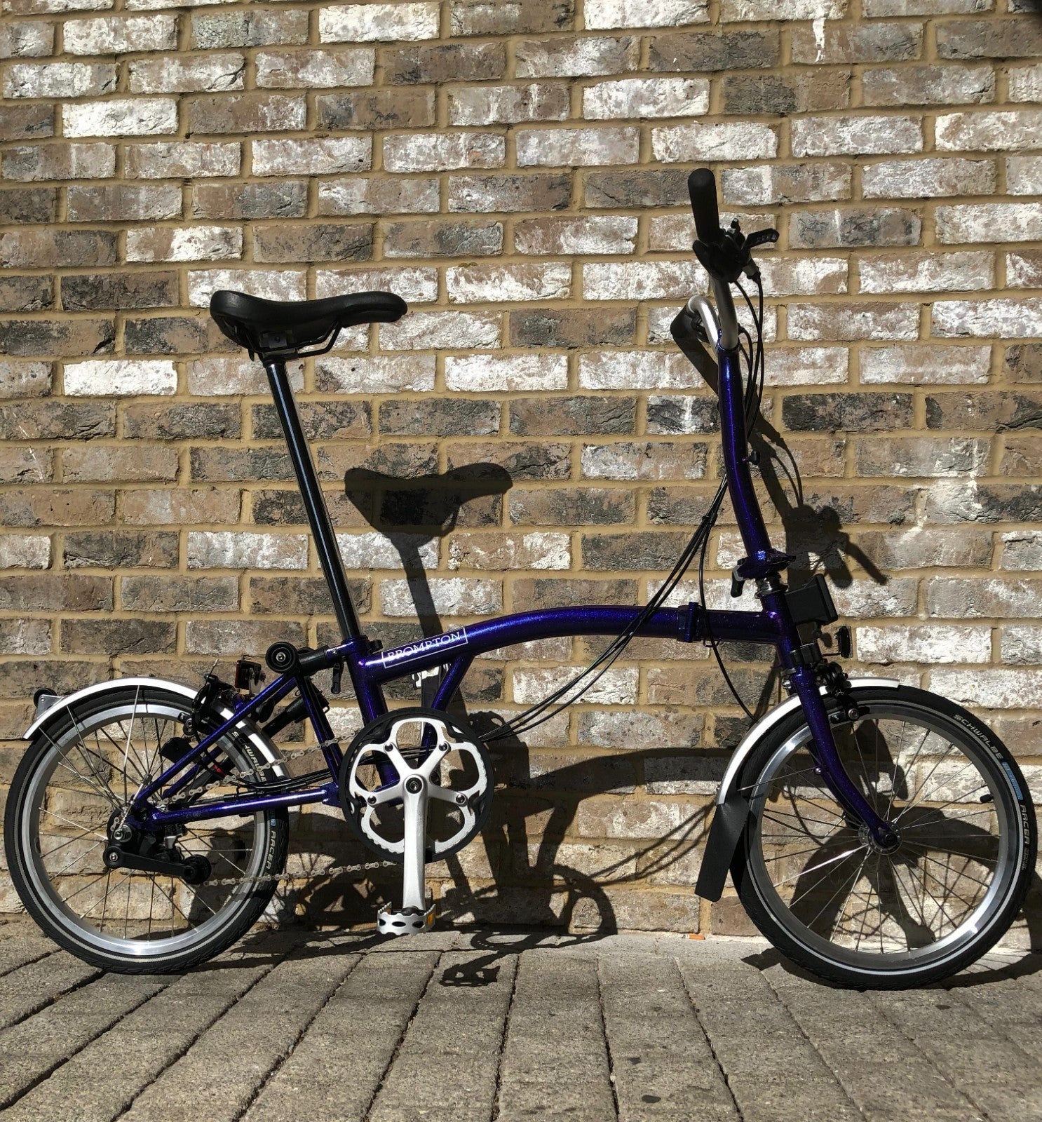 Brompton Metallic Purple M6L - SUPER RARE - WORLDWIDE SHIPPING - A+ Condition