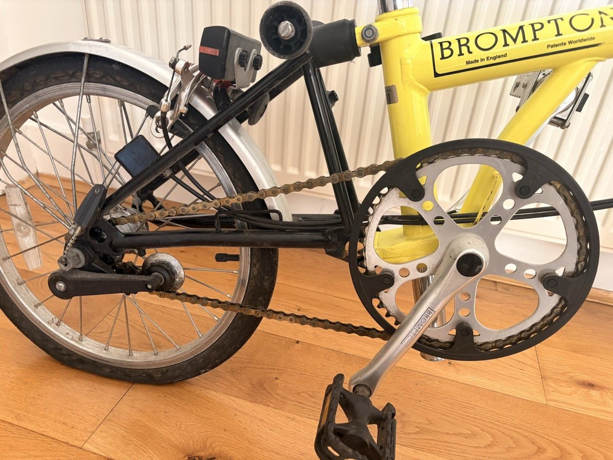 Brompton M3L Folding Bike 2002 Yellow