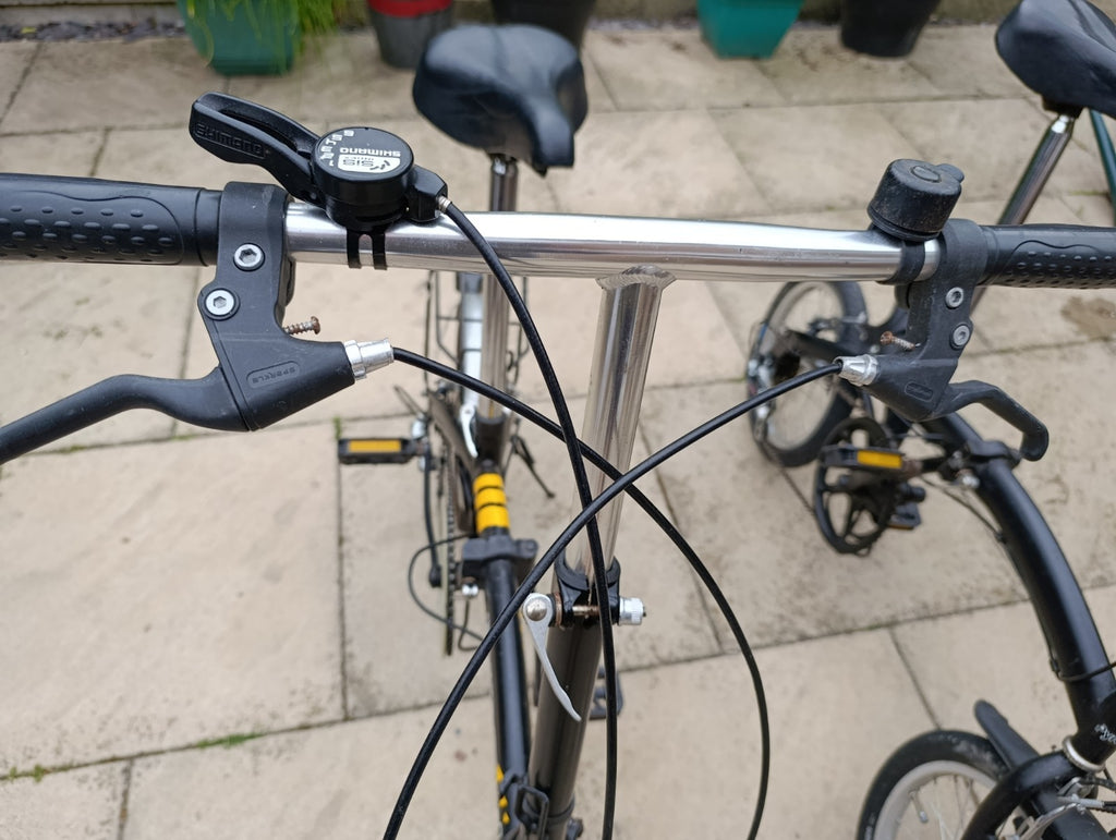 2 Folding Bikes, 5 speed. 16 inch wheels. Used.