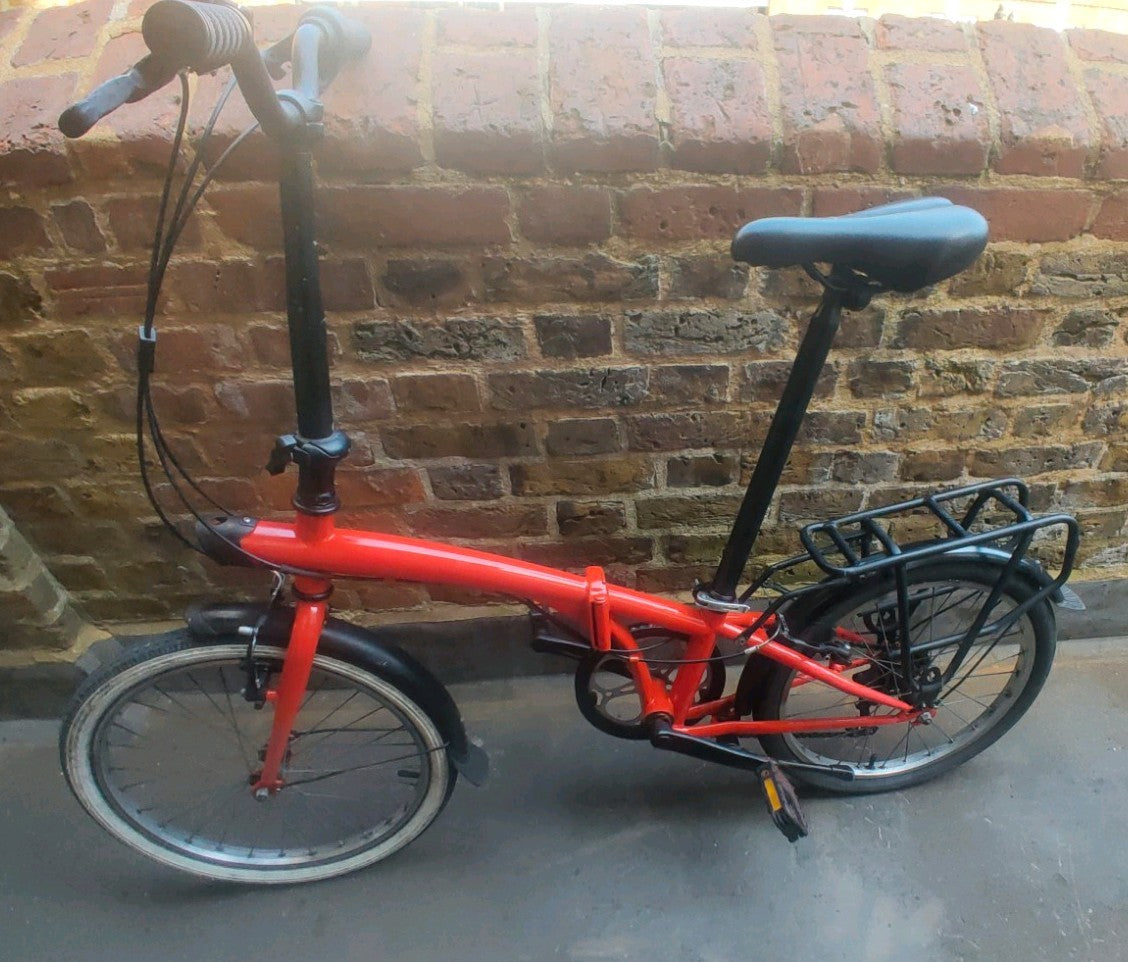 BTWIN Folding Bike 20″ | Urban Commuter Bicycle | 6-Speed Bike | Great for City
