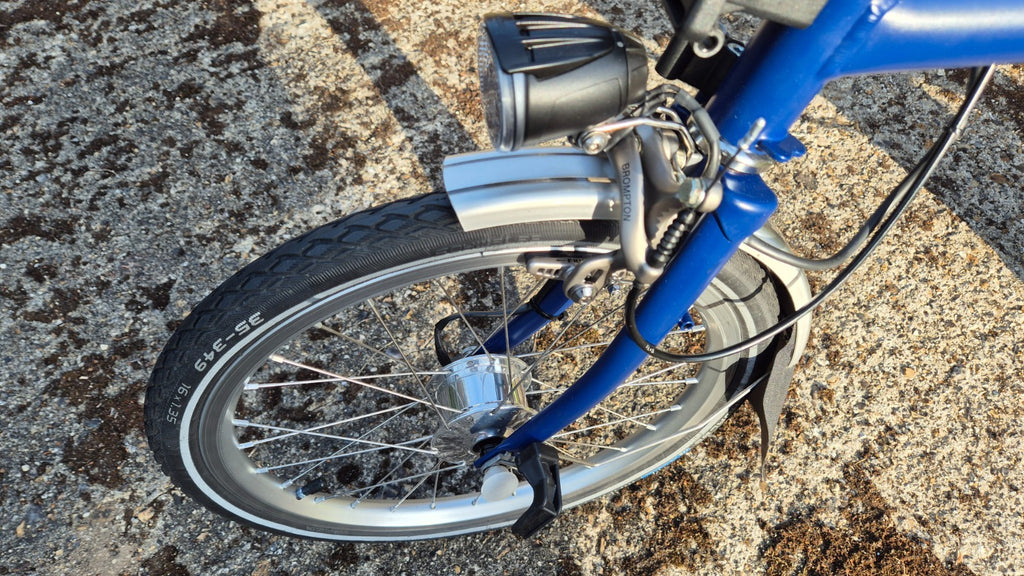 Cobalt Blue Brompton S6R - Rack & Hub Dynamo Lights - Excellent Condition!