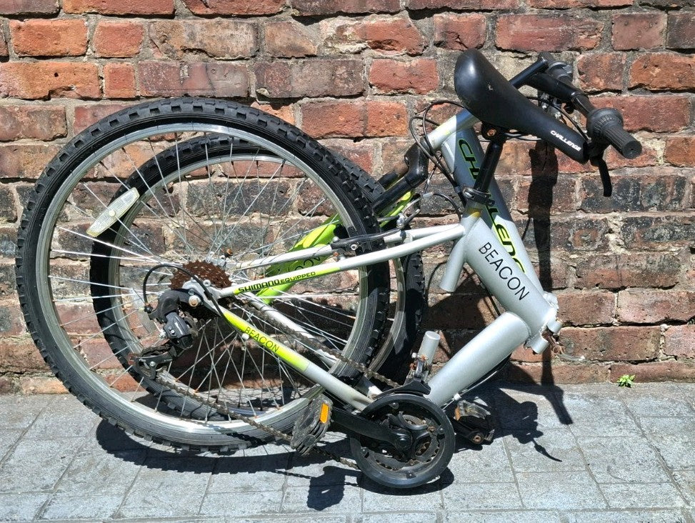 Challenge Beacon 26" Folding Mountain Bike 18-Speed, Front Suspension, Adult