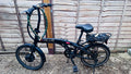 City E+ Plus Folding Electric Bike 20in Black, Mudguards Rear Rack Reflectors