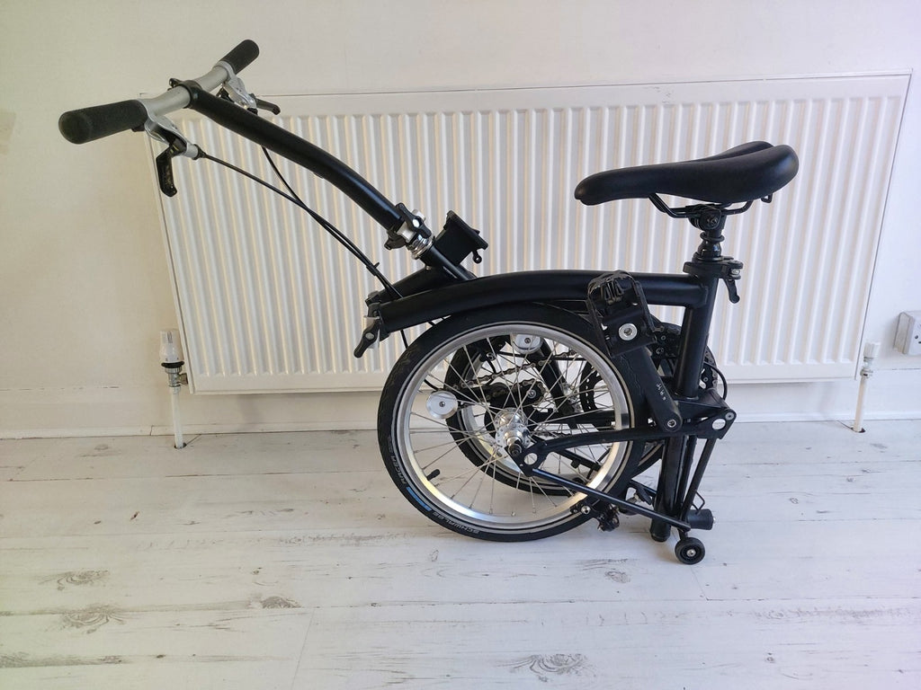 Brompton S1E Black Folding Bike