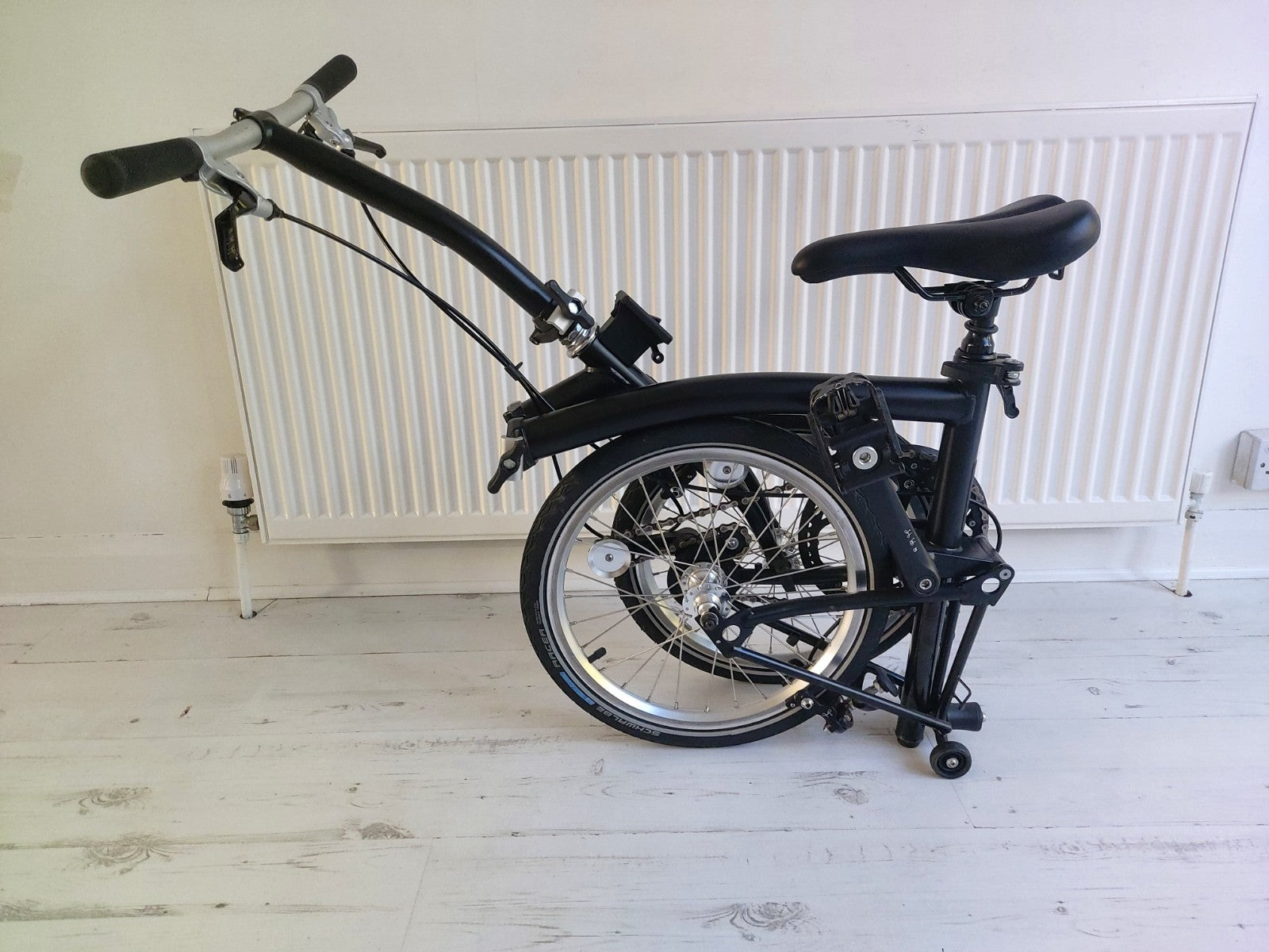 Brompton S1E Black Folding Bike