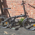 Ecosmo 20in Folding Bike Black 6-Speed V-Brakes Rear Rack Mudguards