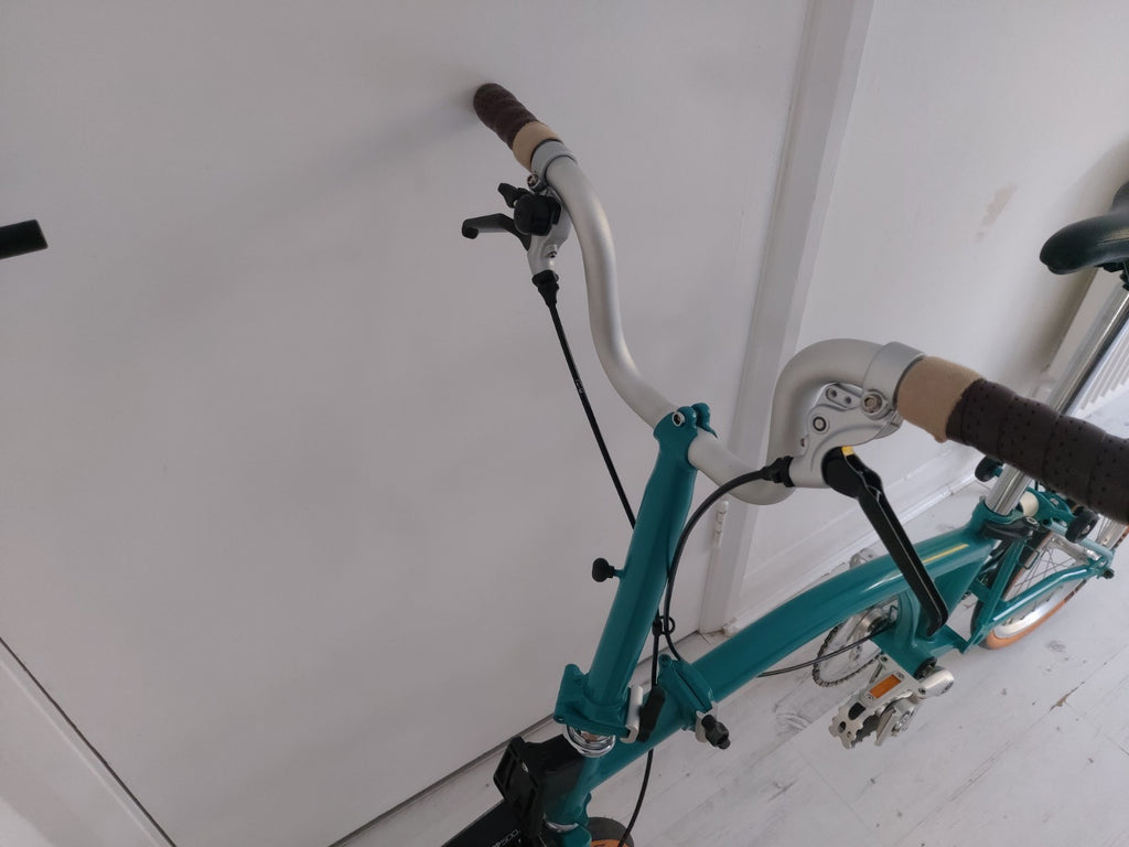 Brompton M1E Lagoon Blue Foldable Bike