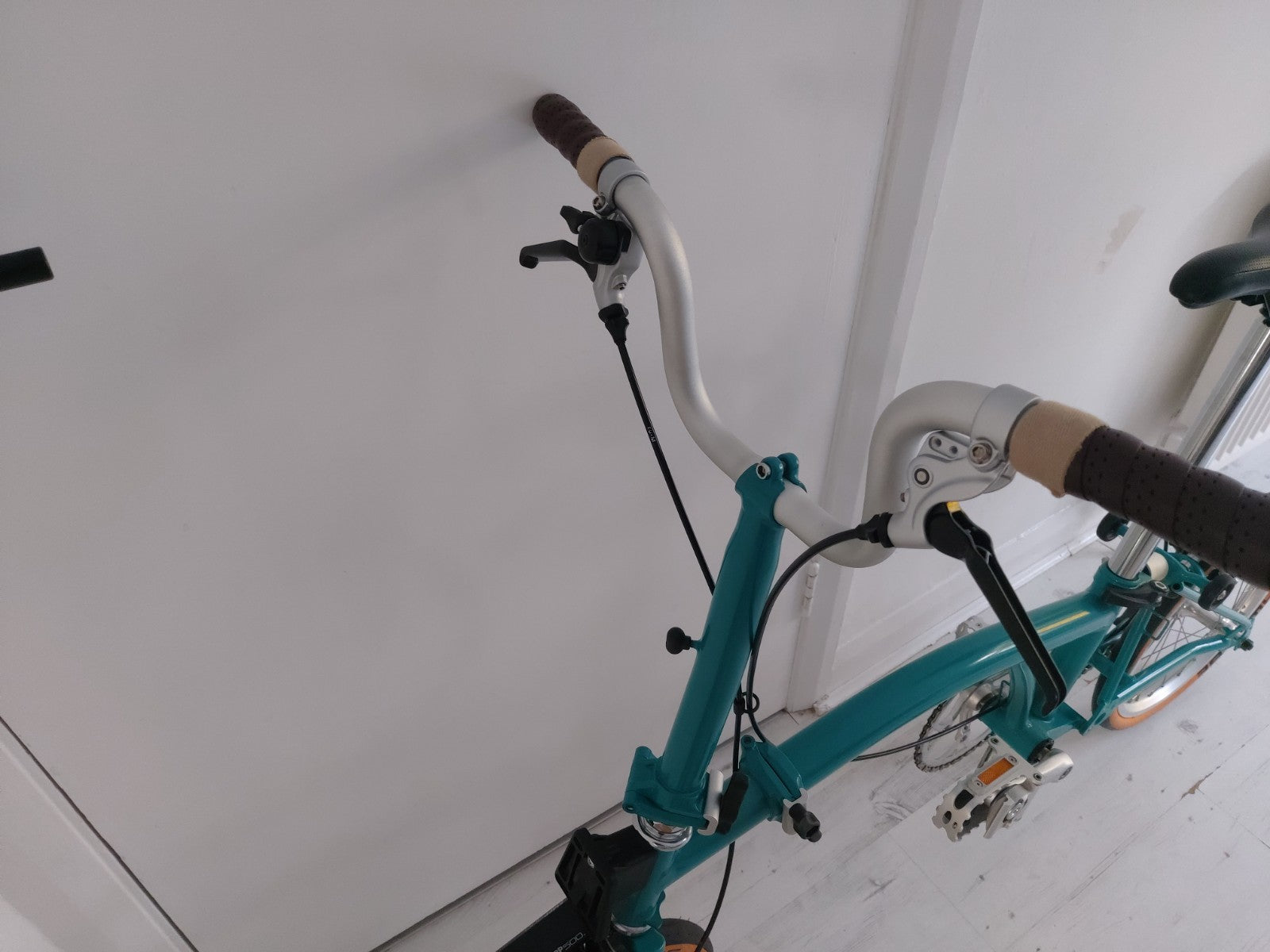 Brompton M1E Lagoon Blue Foldable Bike