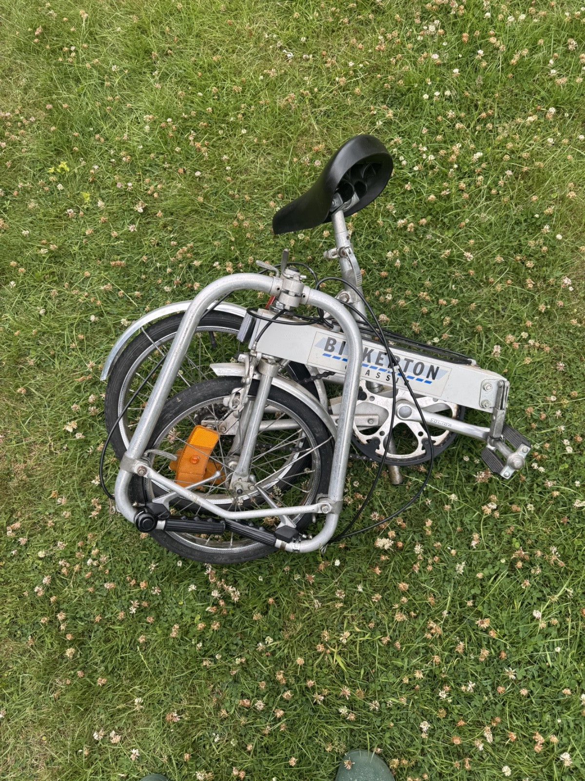 Vintage Bickerton Folding Bike One Previous Owner From New 3 Speed with Bag