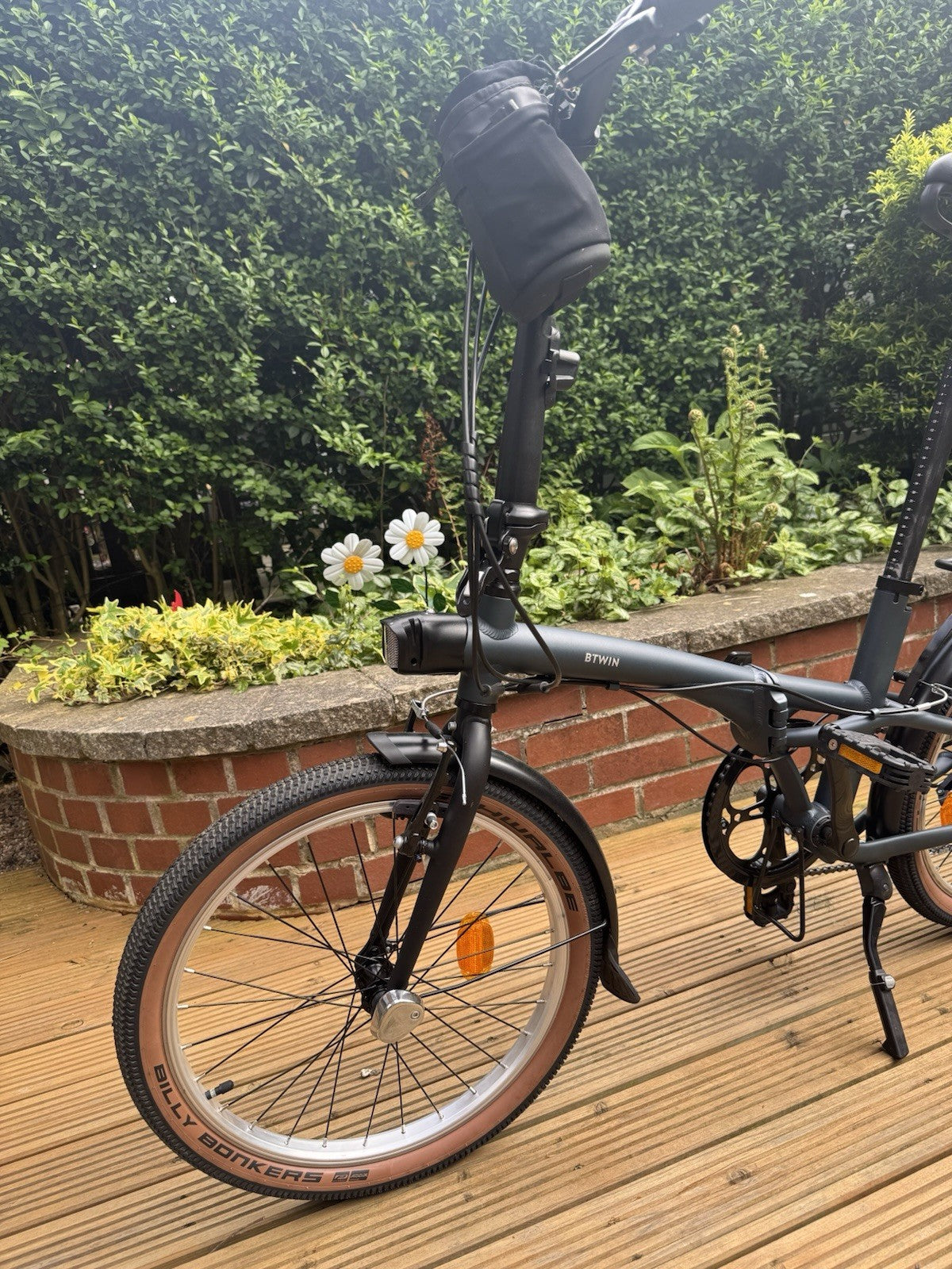 BTWIN Fold 500 Folding Bike 20-inch Blue Great Condition