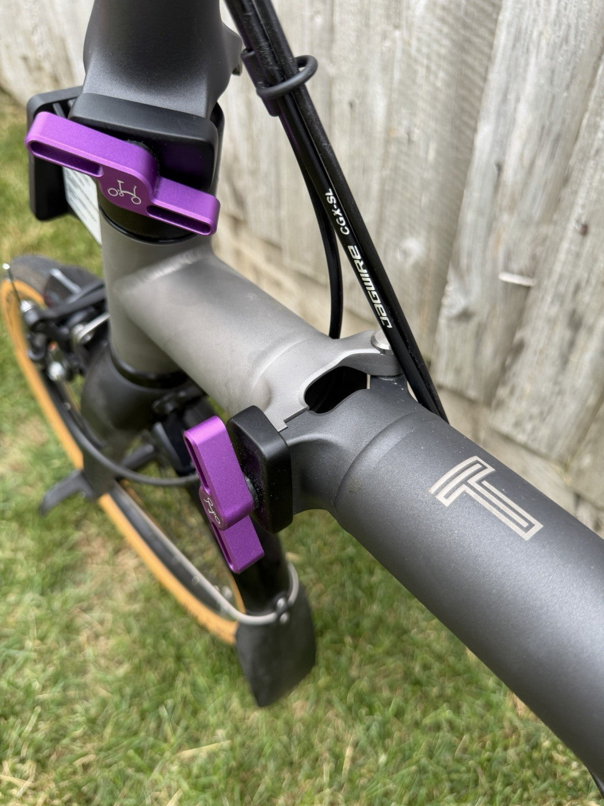 Brompton T Line - Ceratech (purple) Low bar 4 speed.