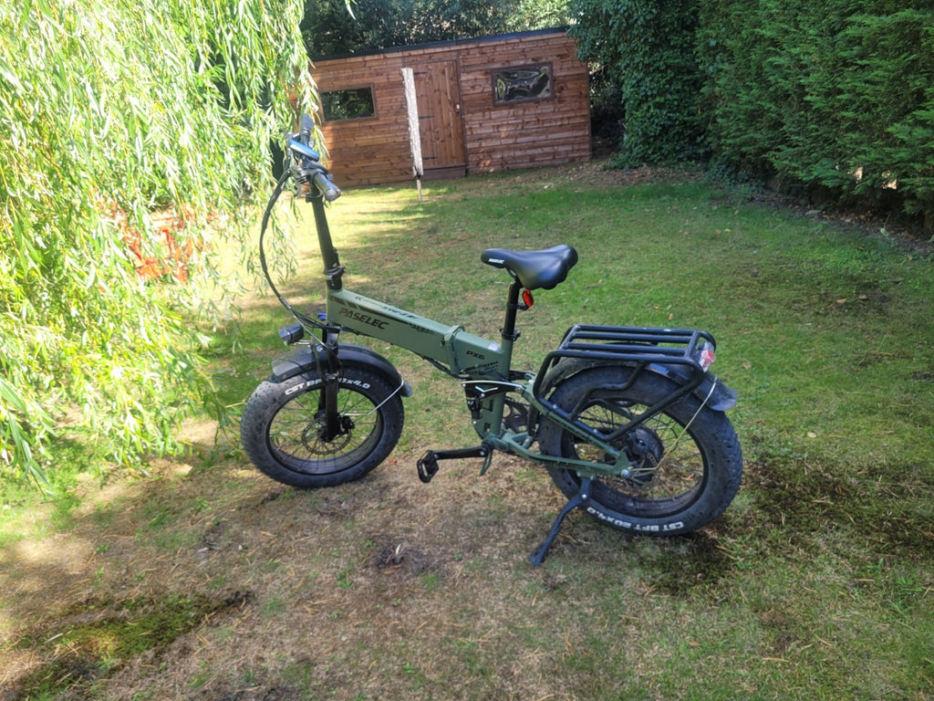 Paselec PX6 Folding Bike - Suspension, Charger, x2 Keys, Spare Motors