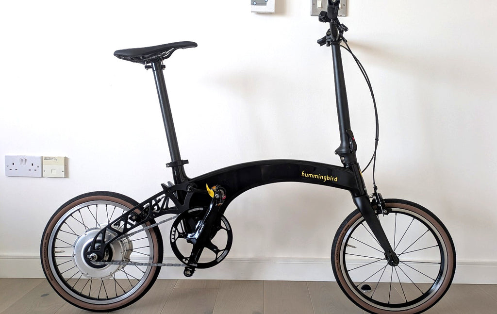 Hummingbird (now Prodrive) Carbon Fibre Folding bike with Zehus hub