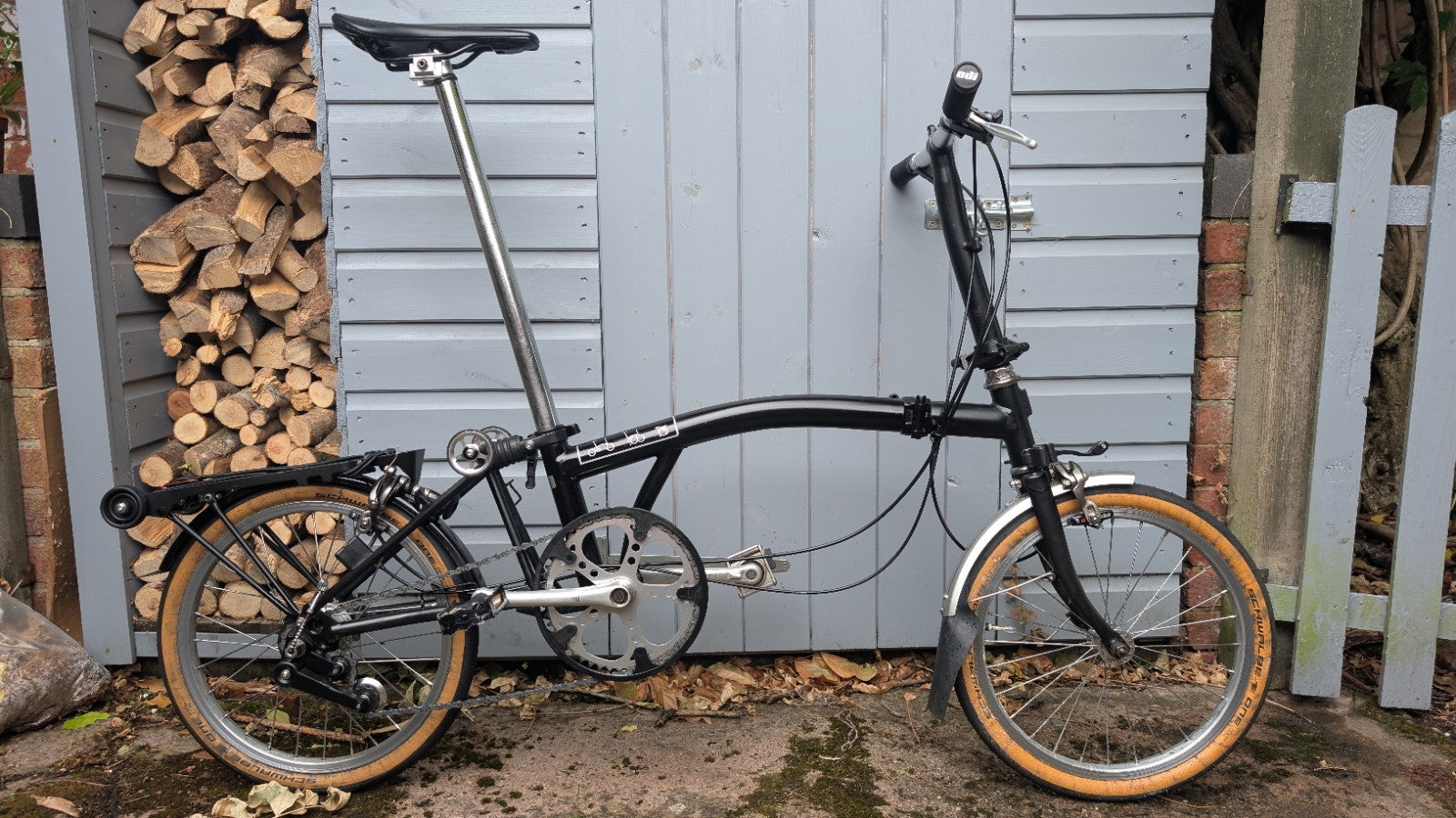 Brompton Folding Bike 3-Speed, Black