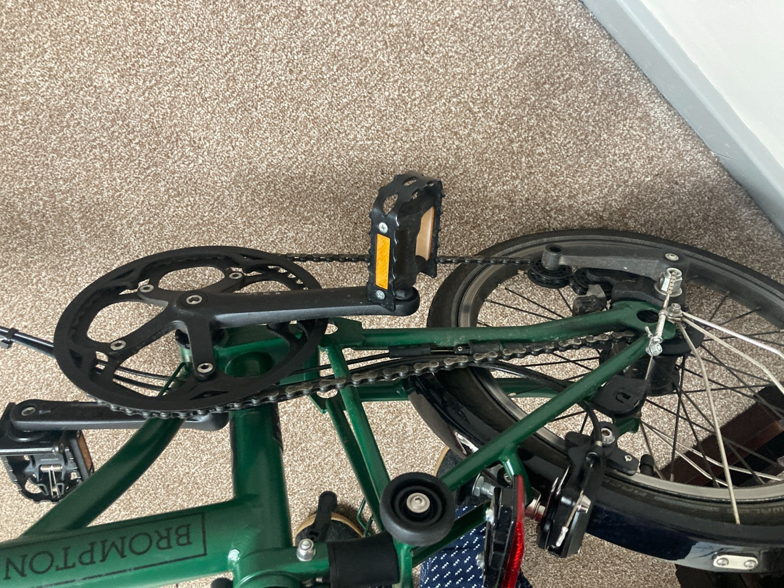 Brompton 2024 Brompton C Line M6L Black Edition Folding Bike - Racing Green