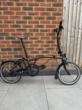 Brompton C Line 2 Speed Mid Handle Bar 2025 In Clear Lacquer Excellent Condition