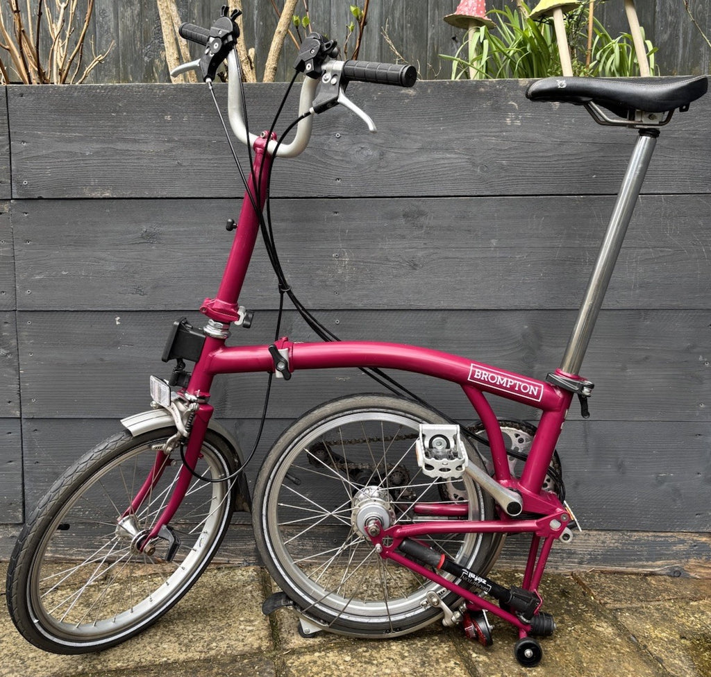 Brompton M6L in Berry Crush Folding bike C Line Equivalent - Leisure Use Only