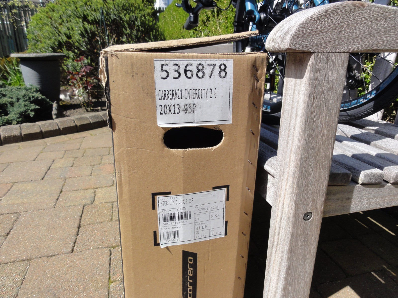 CARRERA INTERCITY DISC 9-SPEED FOLDING BIKE - MINT++