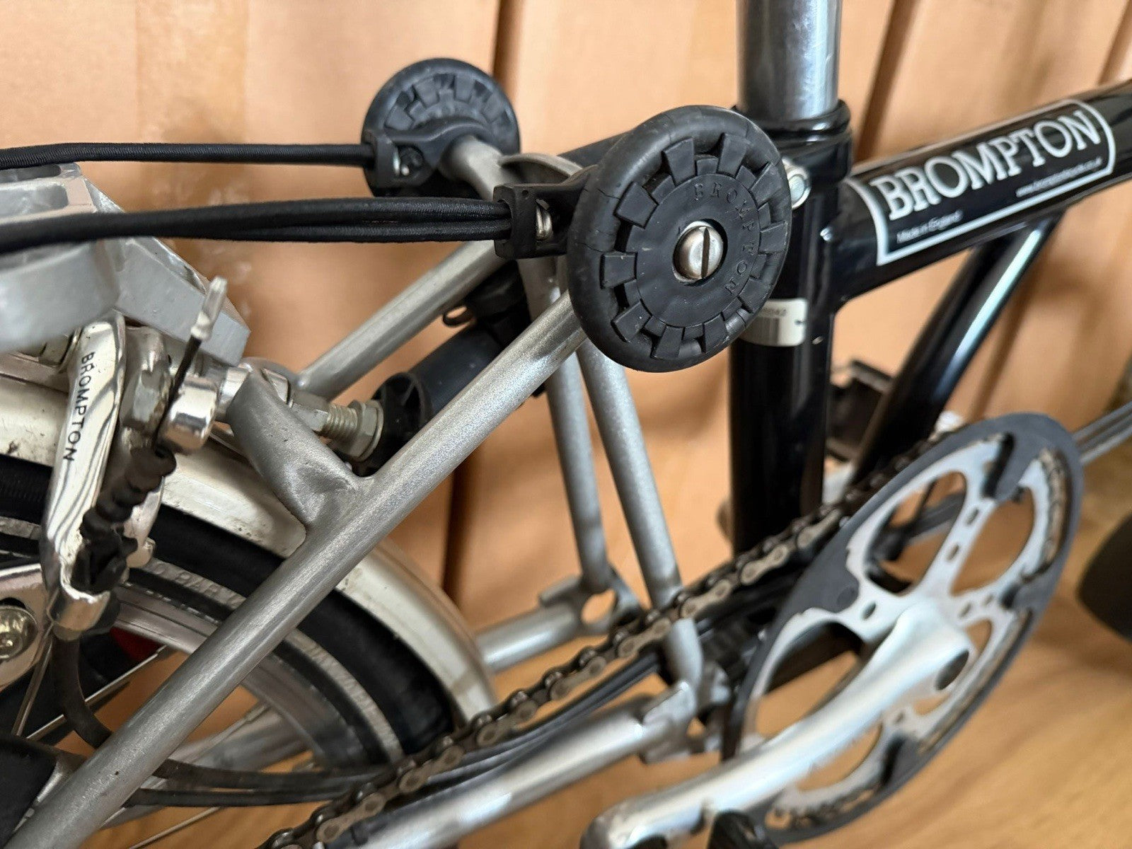 Brompton P6R folding bicycle Black/Silver