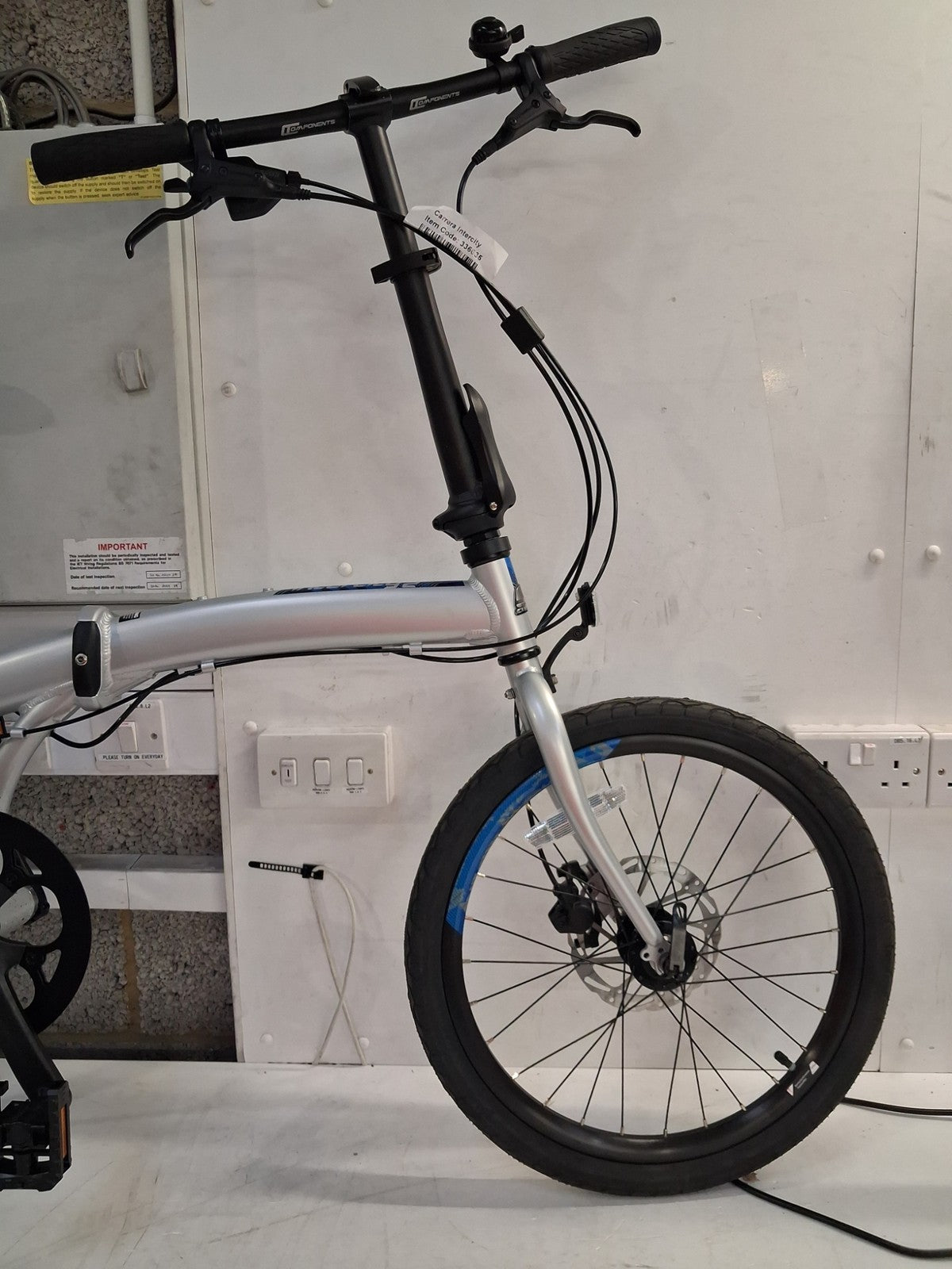 Carrera Intercity 2 Folding Bike 20in Wheels 9 Speed - Alloy - Silver (Marks)