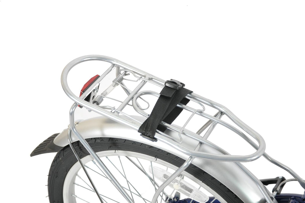 Ammaco Pakka Compact 20 Inch Wheel Folding Shopper Camping Bike 6 Speed Blue
