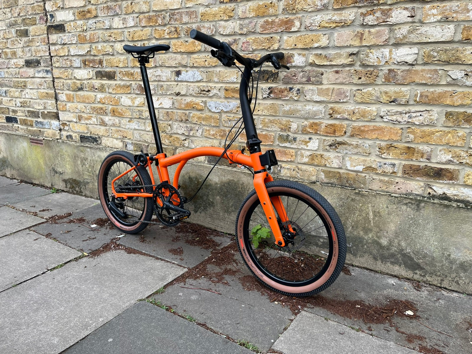 Brompton G Line Medium 8 speed Alfine Adventure Orange Gravel Folding Bike