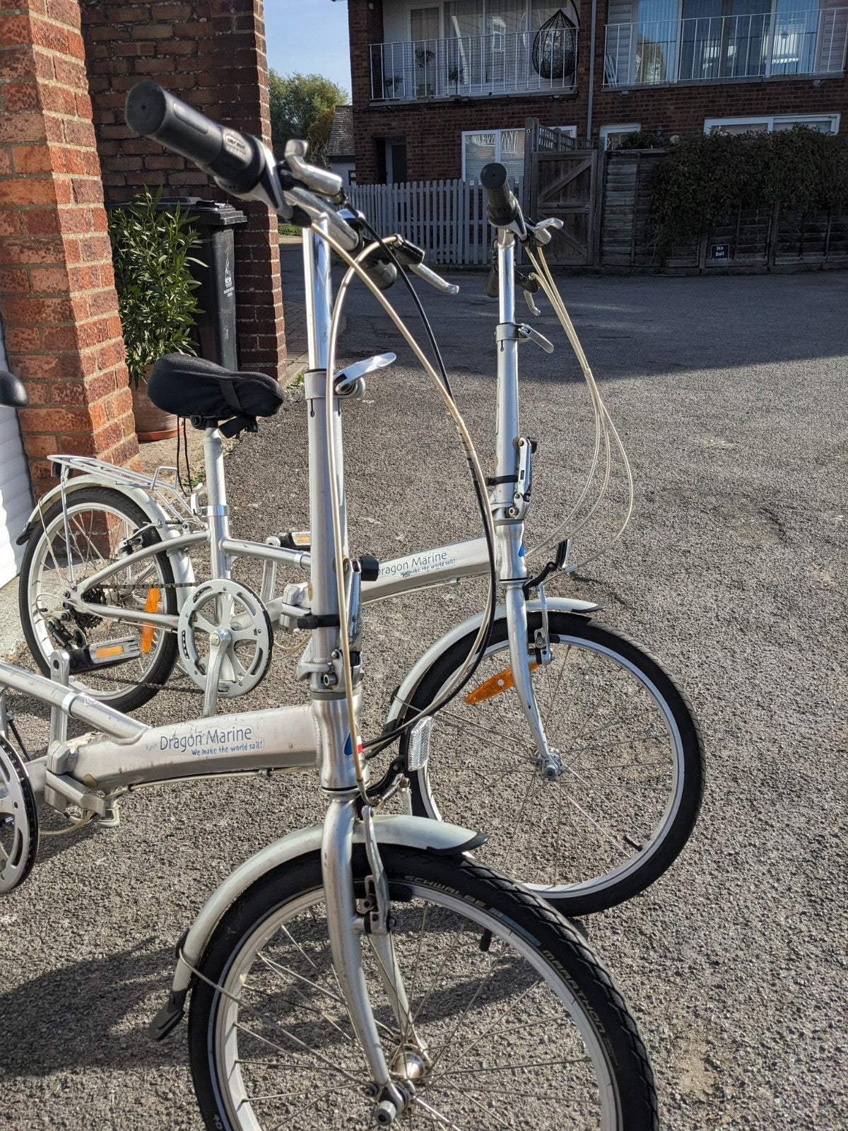 A Pair (2 off) Lightweight Aluminium Folding Bikes
