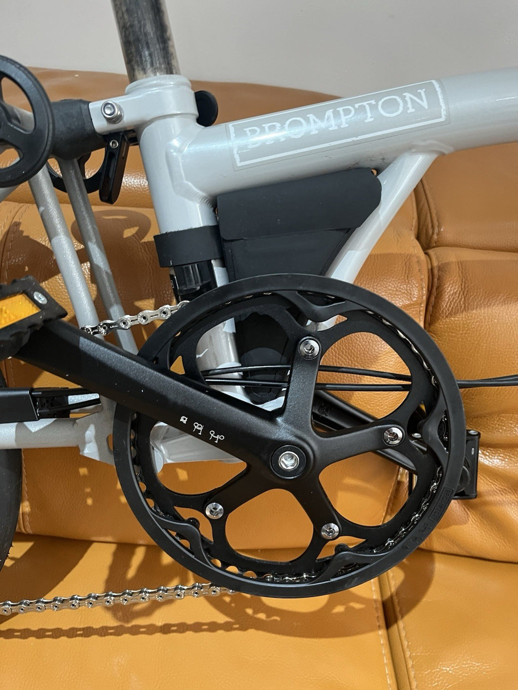 Brompton CHPT3 Folding Bike 16in Wheels S Frame 4-Speed Grey/Red With 2 bags!